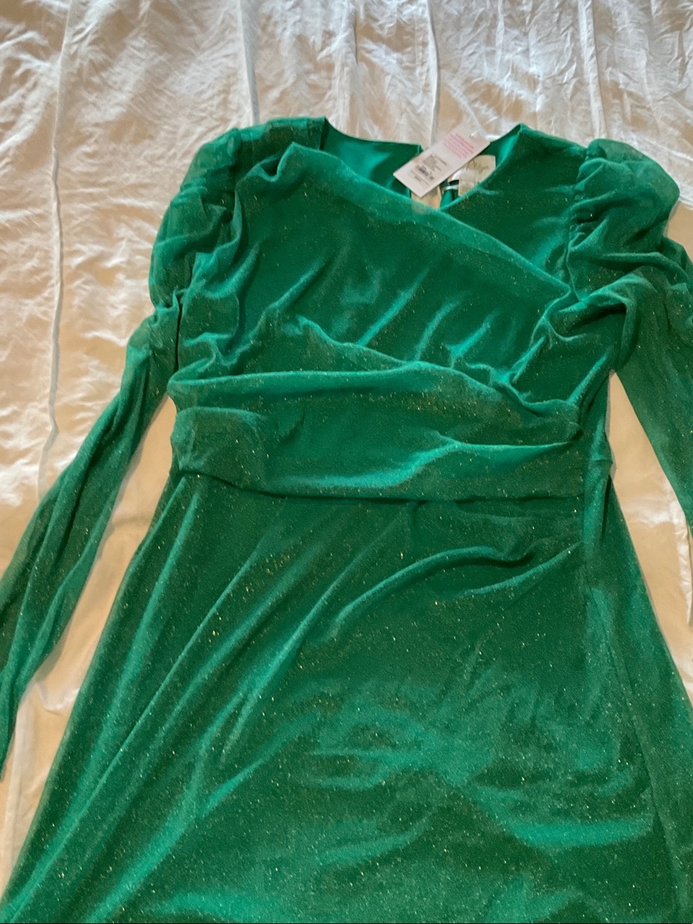 Lilly Pulitzer Emerald Green Long Sleeve Sparkle Dress